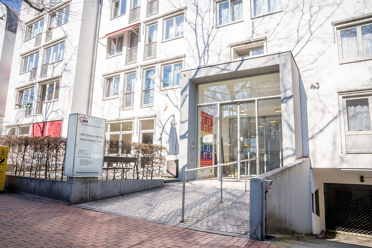 Eingang des Arnold-Overzier-Hauses